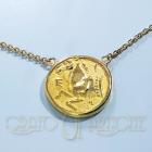 Collana oro con moneta greca cod 003